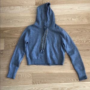 Zara cropped sweater with sparkle embellishment